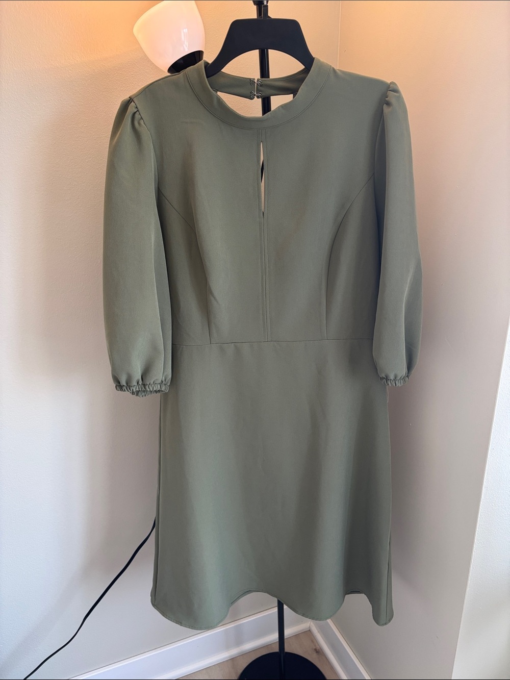 Nanette Lepore Martini Olive Green Women's 1/2 Sleeve Dress
